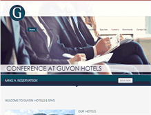 Tablet Screenshot of guvonhotels.co.za